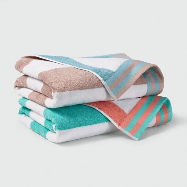 Standard Textile Duet Striped Pool Towels collection