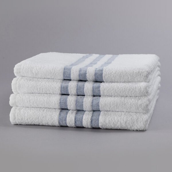 Standard Textile Blue Stripe Towels collection